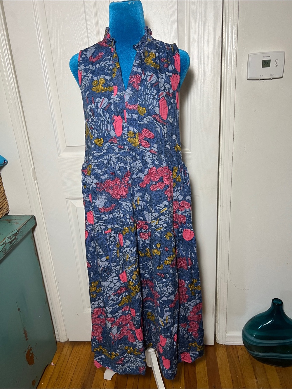 Anthropologie Maeve Floral Midi Dress Women’s Small - Picture 2 of 8